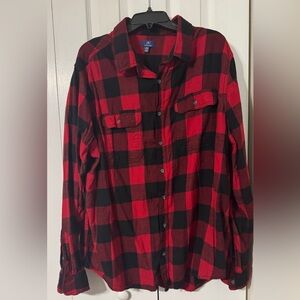 Red and Black Plaid Women’s Shirt